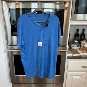 BNWT Express Blue Short Sleeve Tee Vibrant Casual Wear XXL